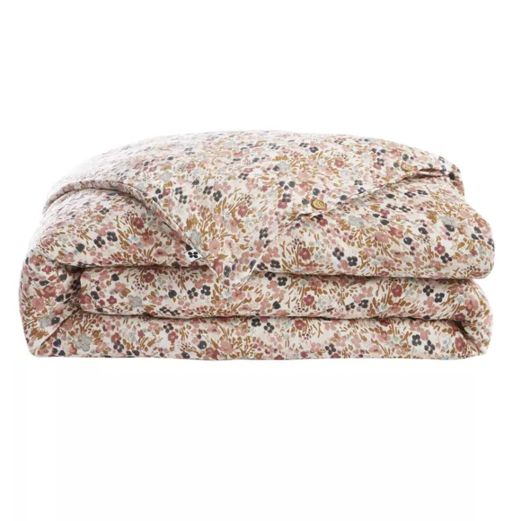 Eminza Housse De Couette Gaze De Coton (240 X 220 Cm) Constance Beige Pampa