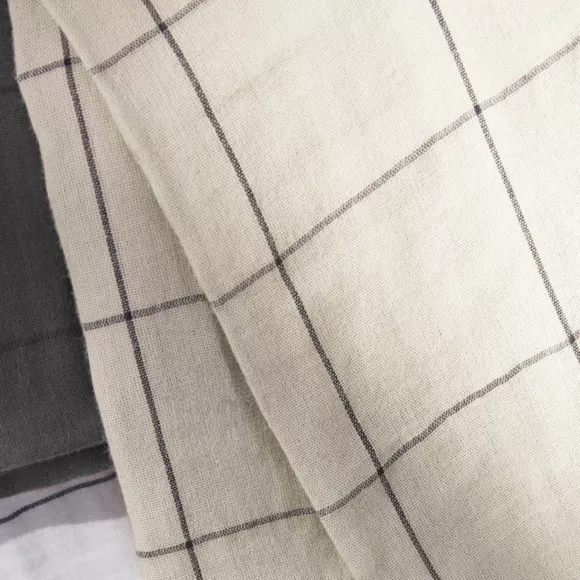 Eminza Housse De Couette Gaze De Coton (240 X 220 Cm) Gaïa Match Beige Pampa