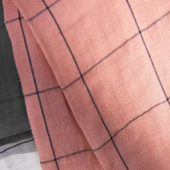 Eminza Housse De Couette Gaze De Coton (240 X 220 Cm) Gaïa Match Rose Pêche