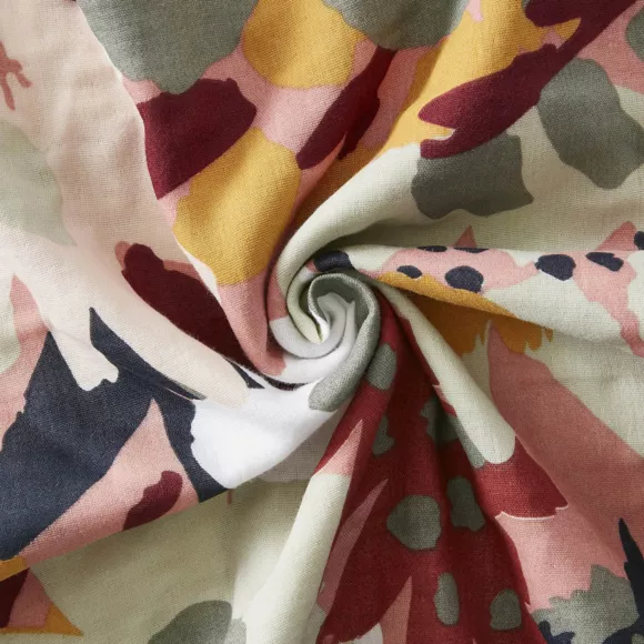 Eminza Housse De Couette Gaze De Coton (260 X 240 Cm) Azel Multicolore