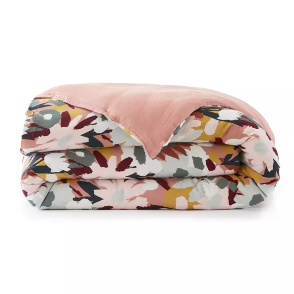 Eminza Housse De Couette Gaze De Coton (260 X 240 Cm) Azel Multicolore