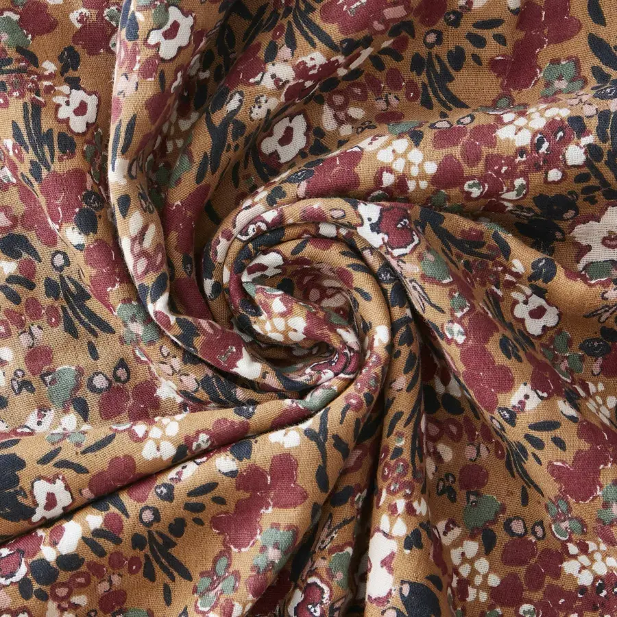 Eminza Housse De Couette Gaze De Coton (260 X 240 Cm) Constance Camel