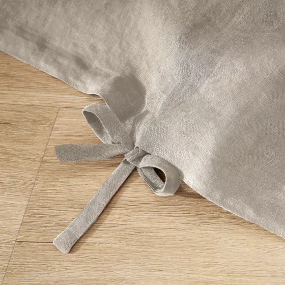Eminza Housse De Couette Lin Lavé (240 X 220 Cm) Louise Beige