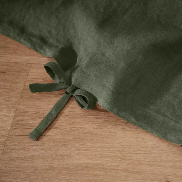 Eminza Housse De Couette Lin Lavé (240 X 220 Cm) Louise Vert Romarin