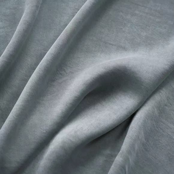 Eminza Housse De Couette Lyocell Tencel™ Lavé (280 X 240 Cm) Olivia Bleu Stone