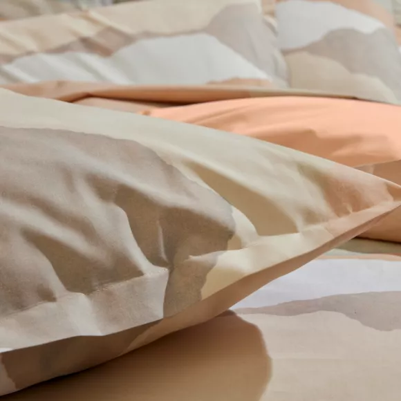 Eminza Housse De Couette Percale De Coton (140 X 200 Cm) Land Beige Craie