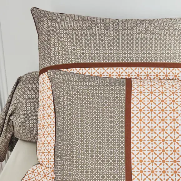 Eminza Housse De Couette Percale De Coton (200 X 200 Cm) Gabin Multicolore