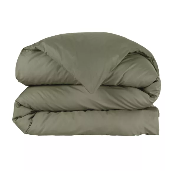 Eminza Housse De Couette Percale De Coton (240 X 220 Cm) Cali Vert Romarin