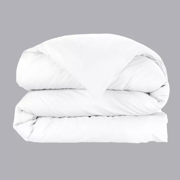 Eminza Housse De Couette Percale De Coton (240 X 220 Cm) Cali Blanche