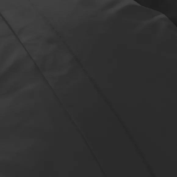 Eminza Housse De Couette Percale De Coton (240 X 220 Cm) Cali Noire