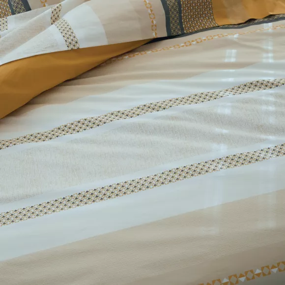 Eminza Housse De Couette Percale De Coton (260 X 240 Cm) Marlow Jaune