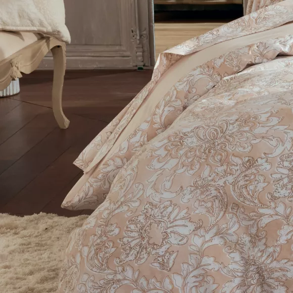 Eminza Housse De Couette Percale De Coton (280 X 240 Cm) Palazzo Beige