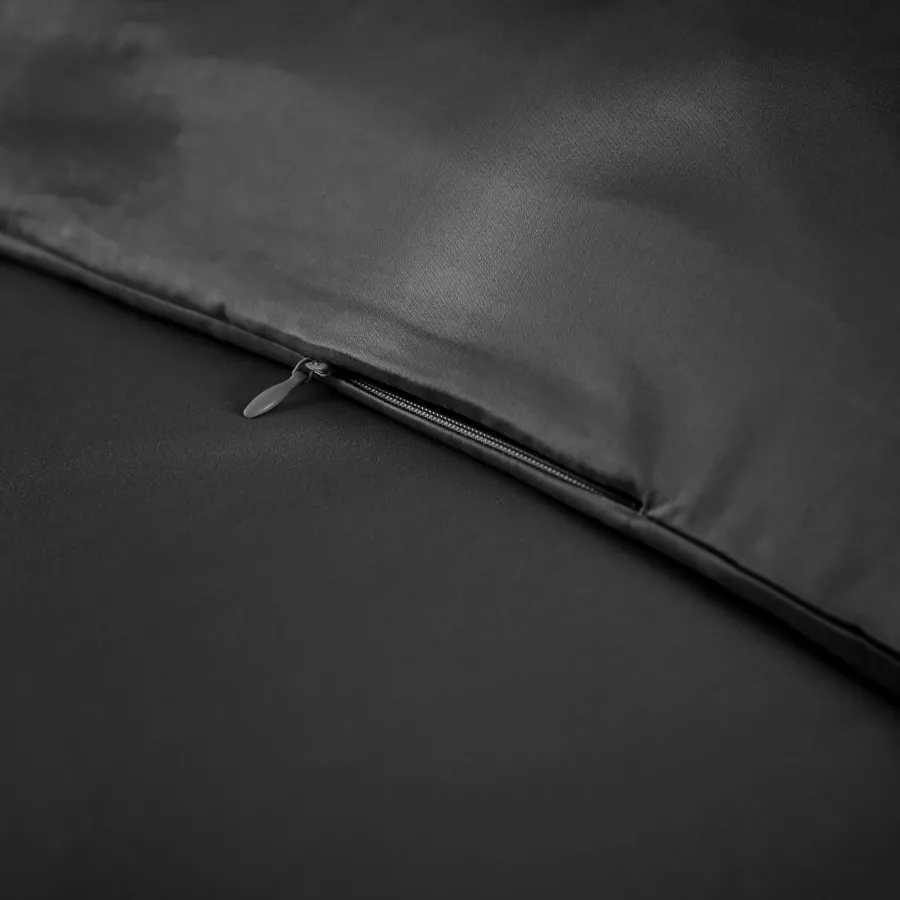 Eminza Housse De Couette Satin De Bambou (240 X 220 Cm) Salomé Noir