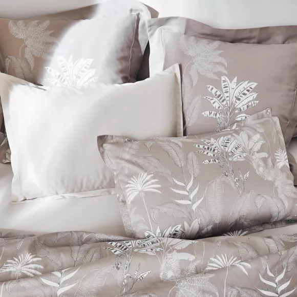 Eminza Housse De Couette Satin De Coton (240 X 220 Cm) Cayenne Marron