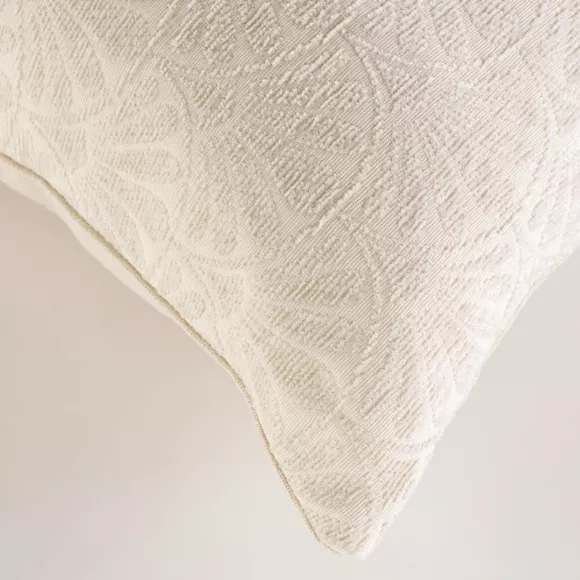 Eminza Housse De Coussin Carrée (40 X 40 Cm) Echo Ecru