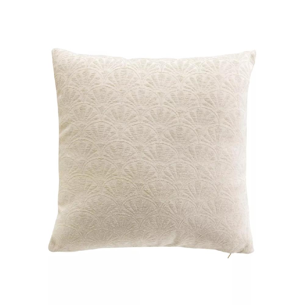 eminza Housse de coussin carrée (40 x 40 cm) Echo Ecru