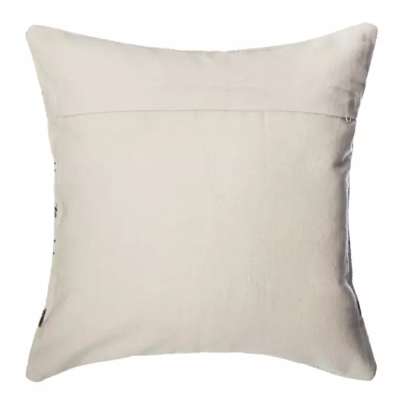 Eminza Housse De Coussin Carrée Coton (40 X 40 Cm) Etnik Gris