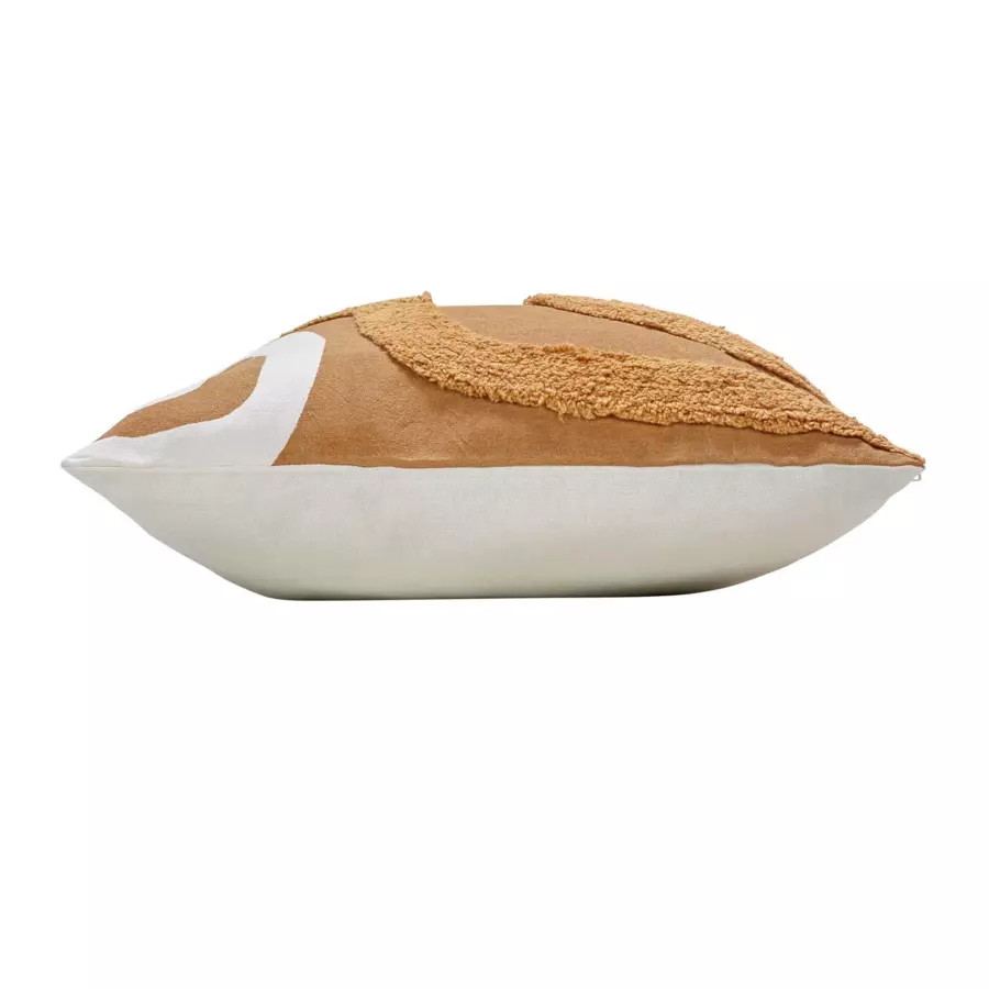 Eminza Housse De Coussin Carrée Coton (40 X 40 Cm) Mirade Camel