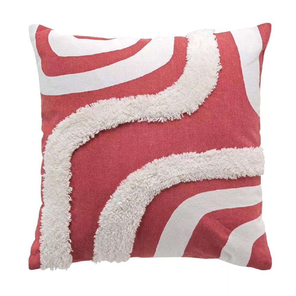 eminza Housse de coussin carrée coton (40 x 40 cm) Mirade Terracotta