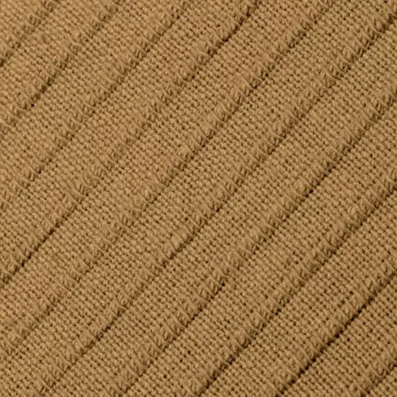 Eminza Housse De Coussin Carrée Coton Tissé (40 X 40 Cm) Léa Camel