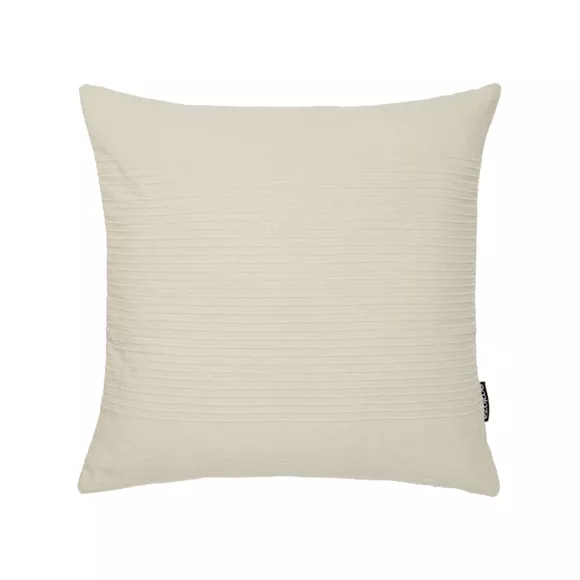 Eminza Housse De Coussin Carrée Coton Tissé (40 X 40 Cm) Léa Beige Pampa