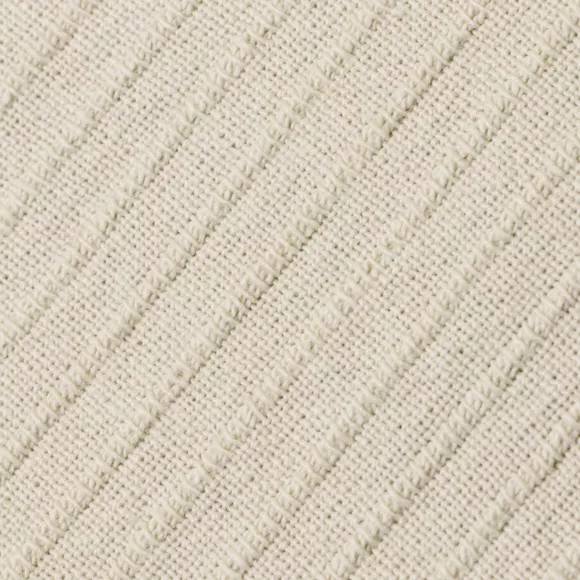 Eminza Housse De Coussin Carrée Coton Tissé (40 X 40 Cm) Léa Beige Pampa