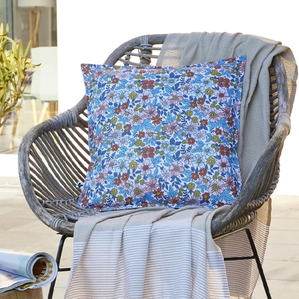 eminza Housse de coussin extérieur carrée (45 x 45 cm) Danaé Multicolore