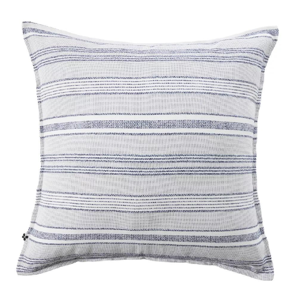 eminza Housse de coussin extérieur carrée (60 x 60 cm) Doris Bleu nuit