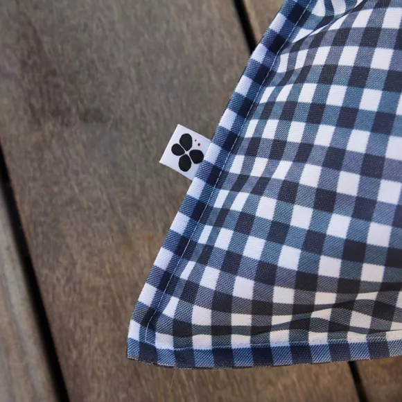 Eminza Housse De Coussin Extérieur Rectangulaire (40 X 60 Cm) Vickie Bleu Nuit