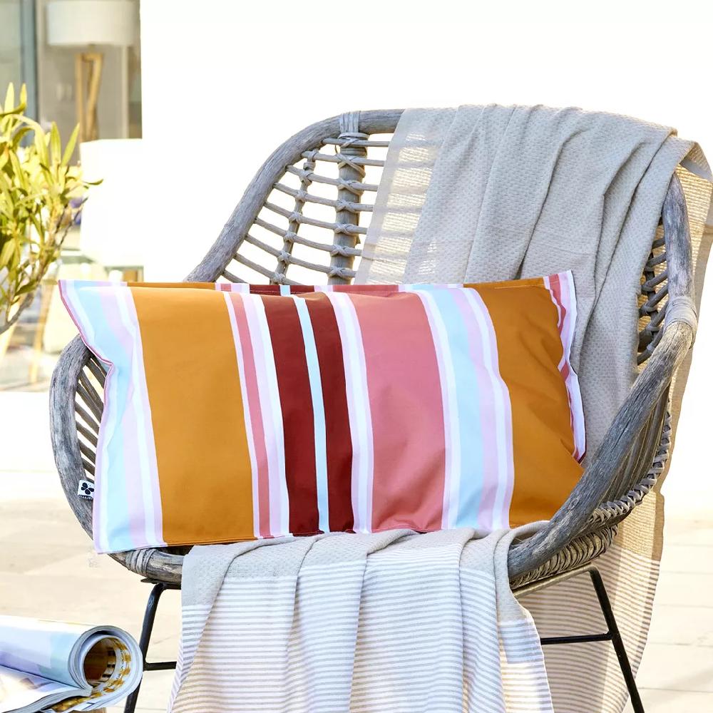 eminza Housse de coussin extérieur rectangulaire (40 x 60 cm) Bianca Orange
