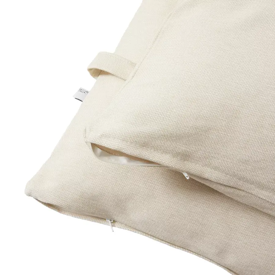 Eminza Housse De Coussin Pour Bain De Soleil (190 X 70 Cm) Naia Ecru