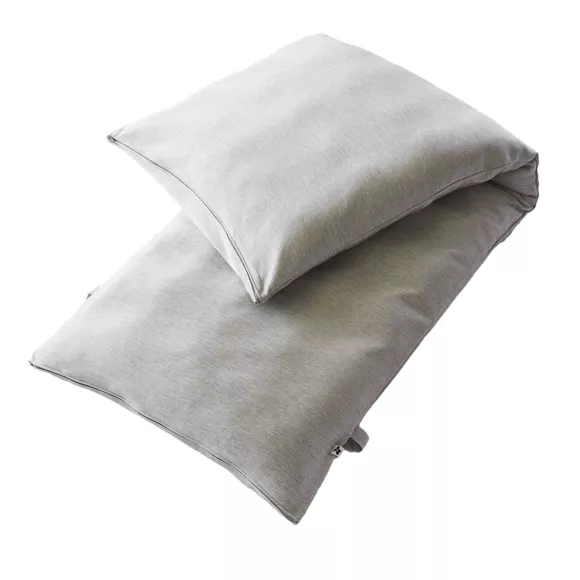 Eminza Housse De Coussin Pour Bain De Soleil (190 X 70 Cm) Naia Gris Galet