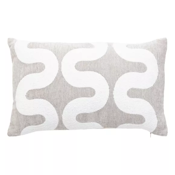 Eminza Housse De Coussin Rectangulaire (30 X 50 Cm) Jeni Beige
