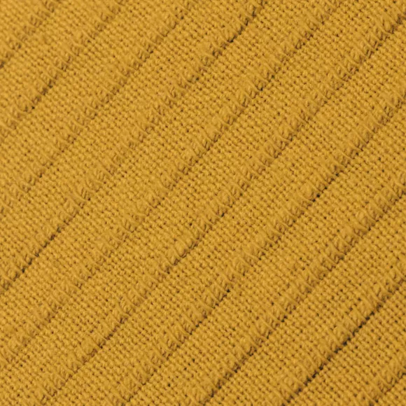 Eminza Housse De Coussin Rectangulaire Coton Tissé (30 X 50 Cm) Léa Jaune Safran