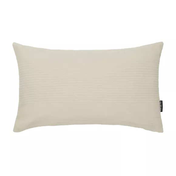 Eminza Housse De Coussin Rectangulaire Coton Tissé (30 X 50 Cm) Léa Beige Pampa