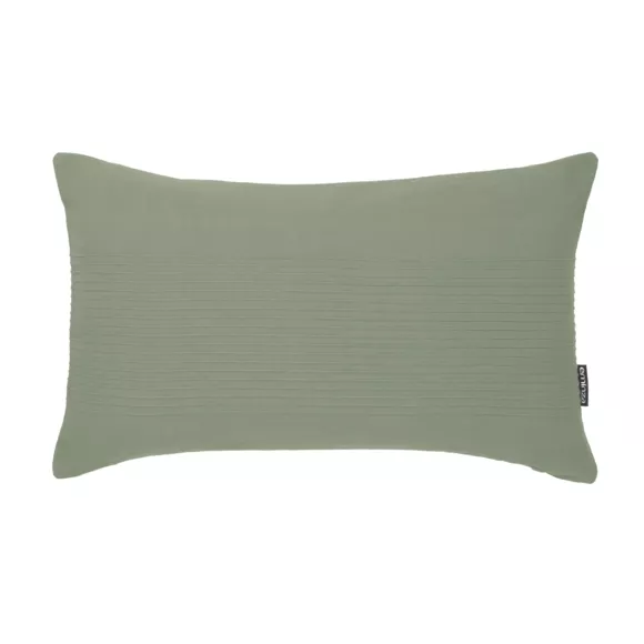 Eminza Housse De Coussin Rectangulaire Coton Tissé (30 X 50 Cm) Léa Vert Romarin