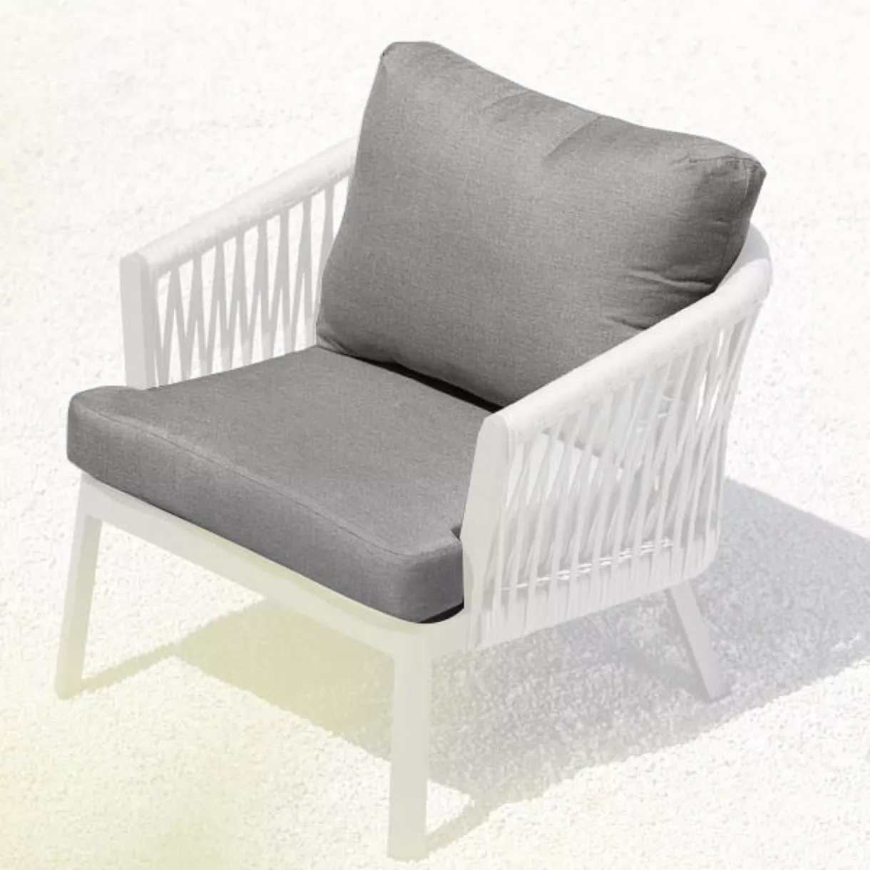 eminza Housses de coussin de remplacement pour Fauteuil Amalfi Gris anthracite