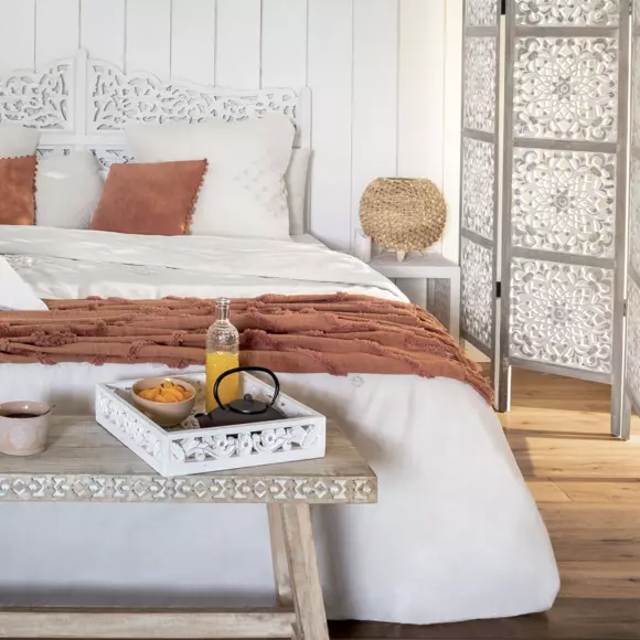 Eminza Jeté De Canapé Coton (130 X 180 Cm) Inca Terracotta