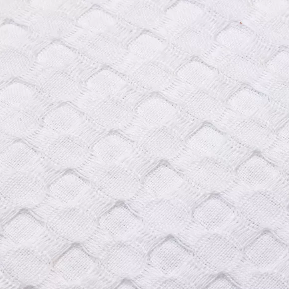 Eminza Jeté De Lit Coton Nid D'abeille (130 X 160 Cm) Maya Blanc