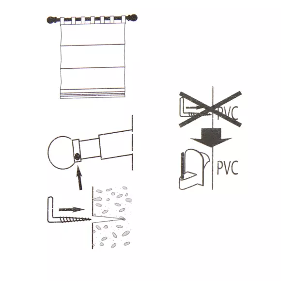 Eminza Kit De 2 Tringles Extensibles Ovales (40 à 60 Cm) Blanc