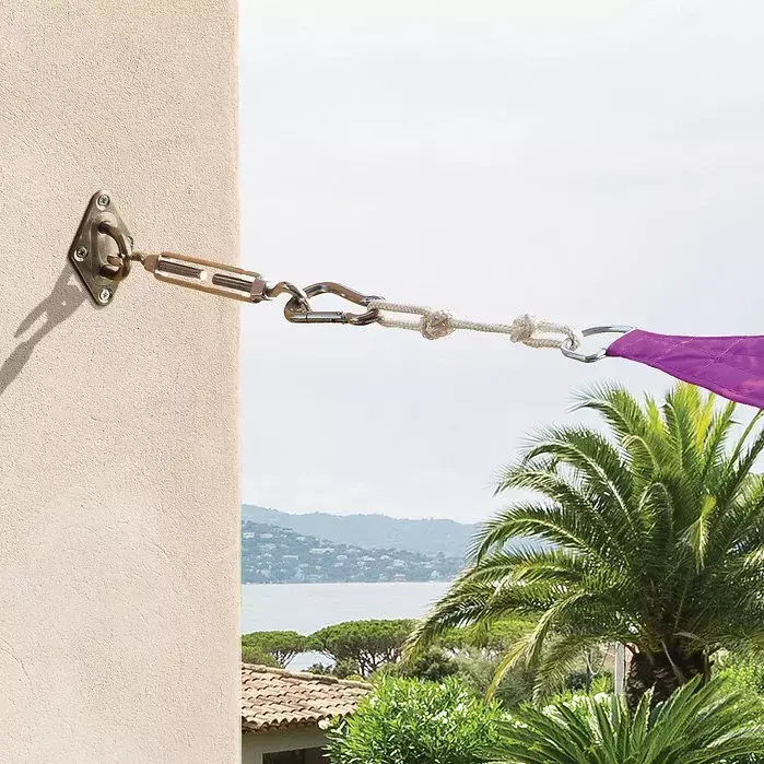 eminza Kit de fixation pour voile d'ombrage - 3 pièces