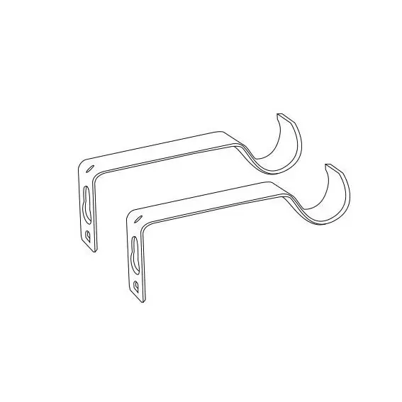 Eminza Kit De Tringle Extensible (L120 - L210 Cm / D19 Mm) Villalouise Blanc Laqué