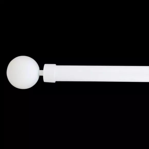 Eminza Kit De Tringle Extensible (L120 - L210 Cm / D28 Mm) Gaïa Blanc