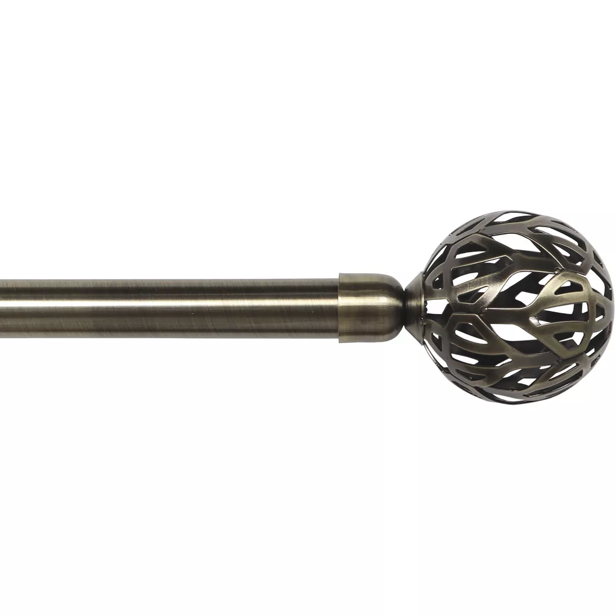 eminza Kit de tringle rideau extensible (L120 - L210 cm / D19 mm) Retro Bronze