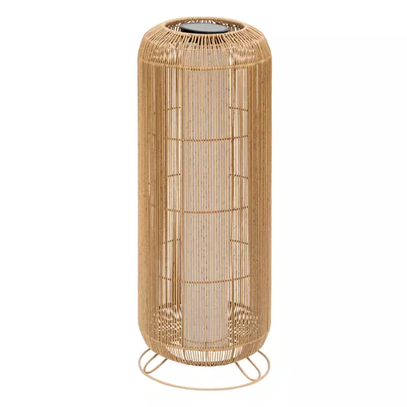 Eminza Lampadaire De Jardin Solaire En Corde LED (H78 Cm) Loise Beige