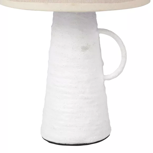 Eminza Lampe à Poser Amphore (H28 5 Cm) Abisko Blanche