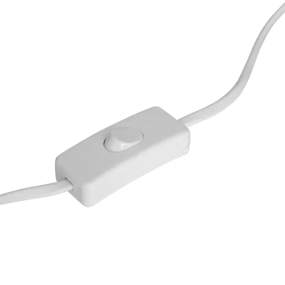 Eminza Lampe à Poser Bouclette Et Métal (H49 Cm) Tina Blanc Et Or