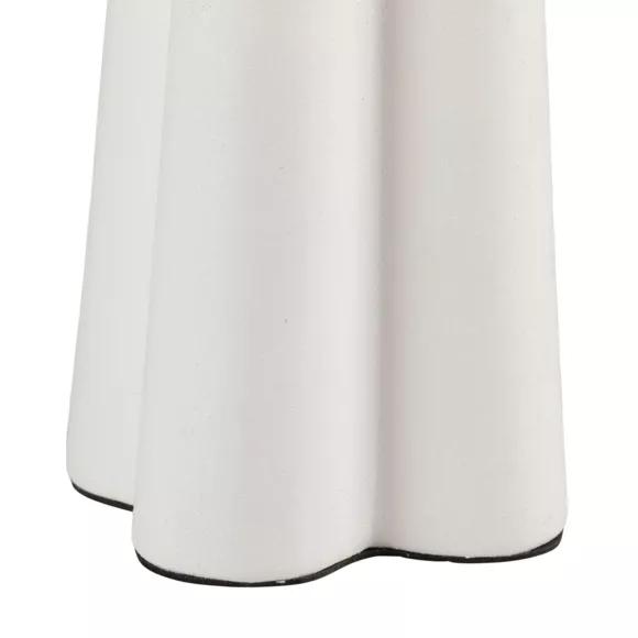 Eminza Lampe à Poser Céramique Et Coton (H45 Cm) Cezanne Blanche