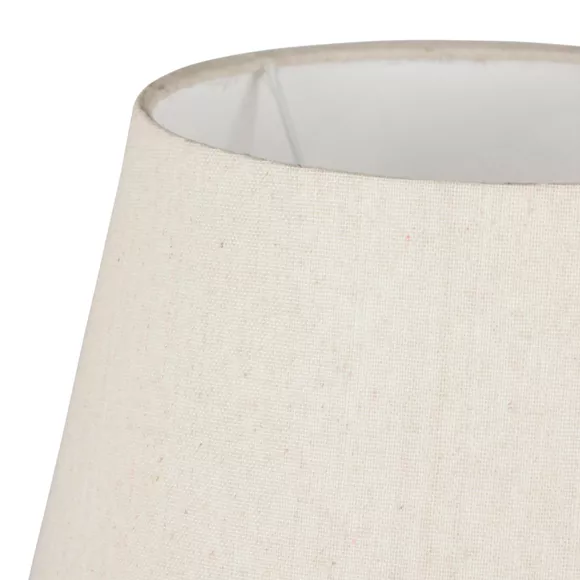 Eminza Lampe à Poser Céramique Et Coton (H45 Cm) Cezanne Blanche