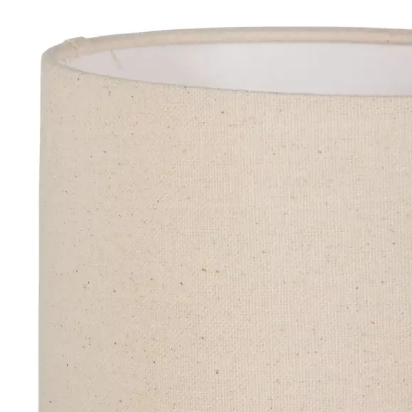 Eminza Lampe à Poser Céramique Et Lin (H34 5 Cm) Orecchio Blanche